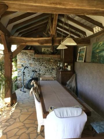 Bed and Breakfast Loft Atypique Villeneuve-de-Rivière Esterno foto