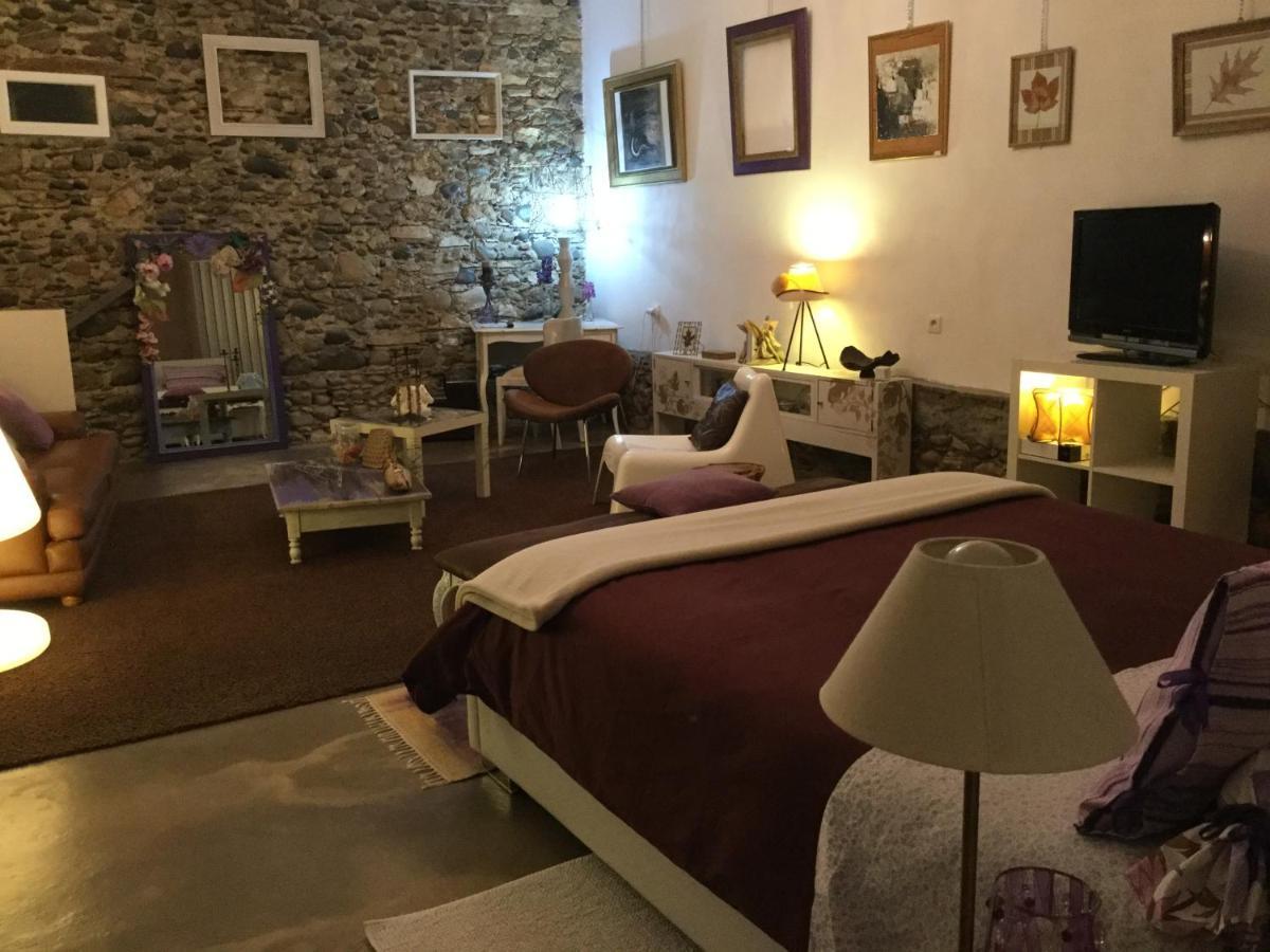 Bed and Breakfast Loft Atypique Villeneuve-de-Rivière Esterno foto